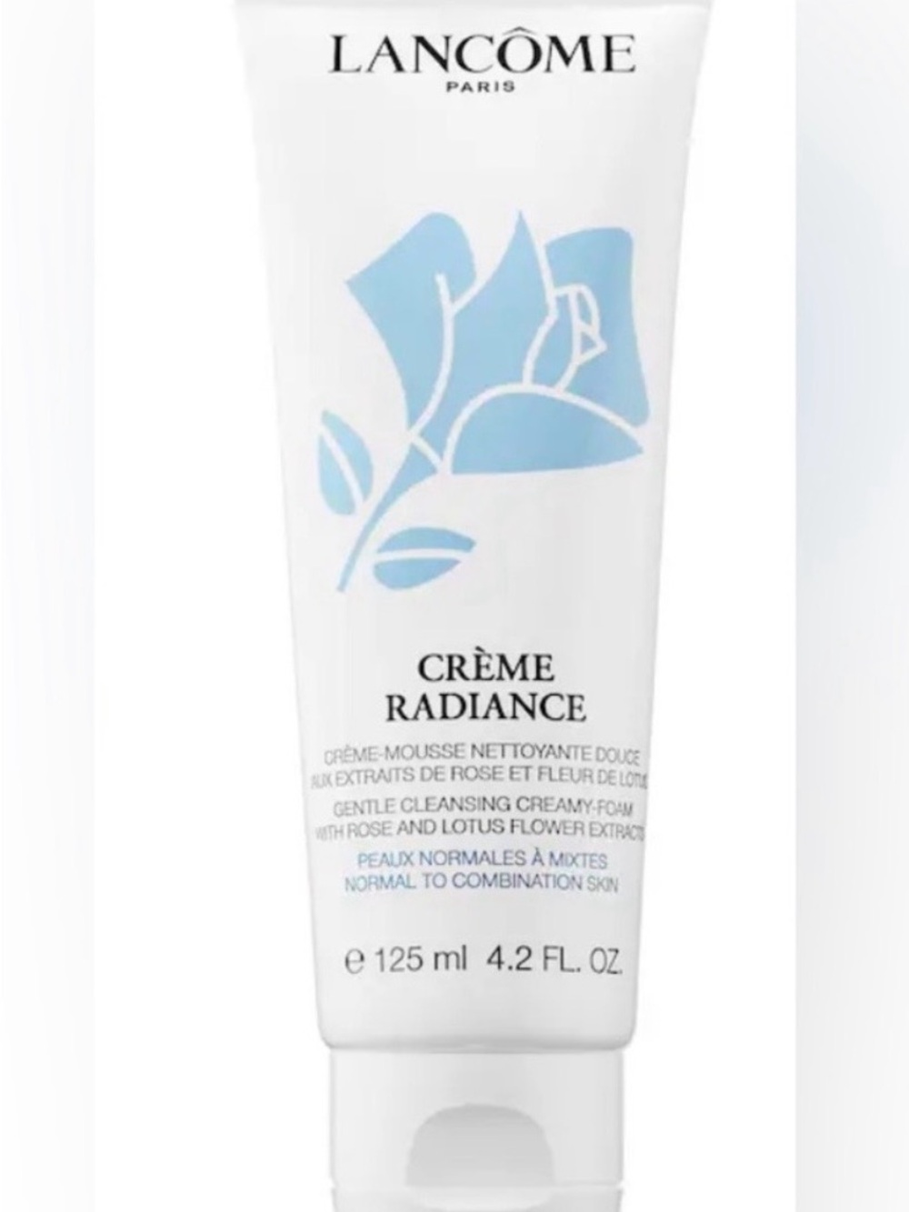 Crème Radiance Gentle Cleansing Cream - White with Light Blue Accents